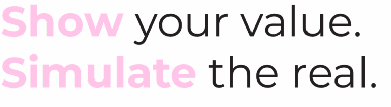 Show your value, simulate the real, fantomiq